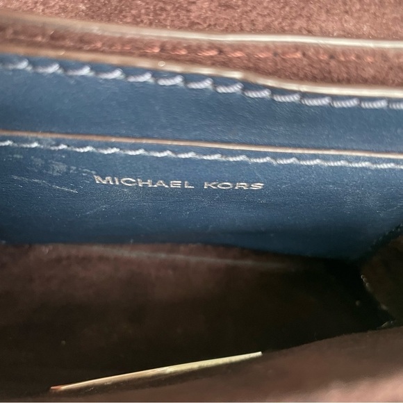 MICHAEL KORS Cece Tweed Small Shoulder Crossbody Satchel Bag Silver Chain Luxury - Picture 15 of 17